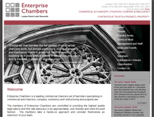 Tablet Screenshot of enterprisechambers.com